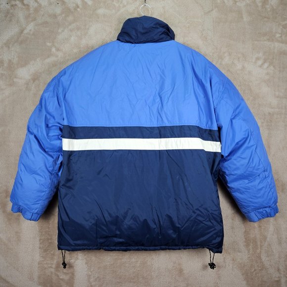 Helly Hansen Full Zip Reversible Puffer Down Jacket Men's Size XXL 2XL Blue HH - Picture 2 of 11